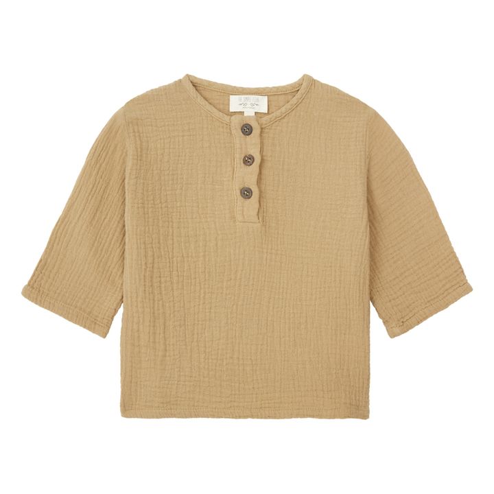 Bluse Bio-Baumwolle | Kamelbraun- Produktbild Nr. 0