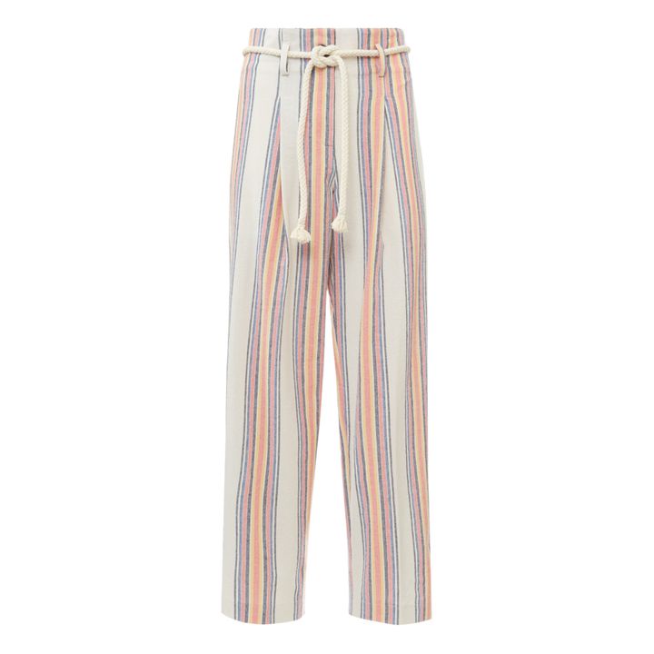 Pantaloni Rick a righe | Bianco- Immagine del prodotto n°0