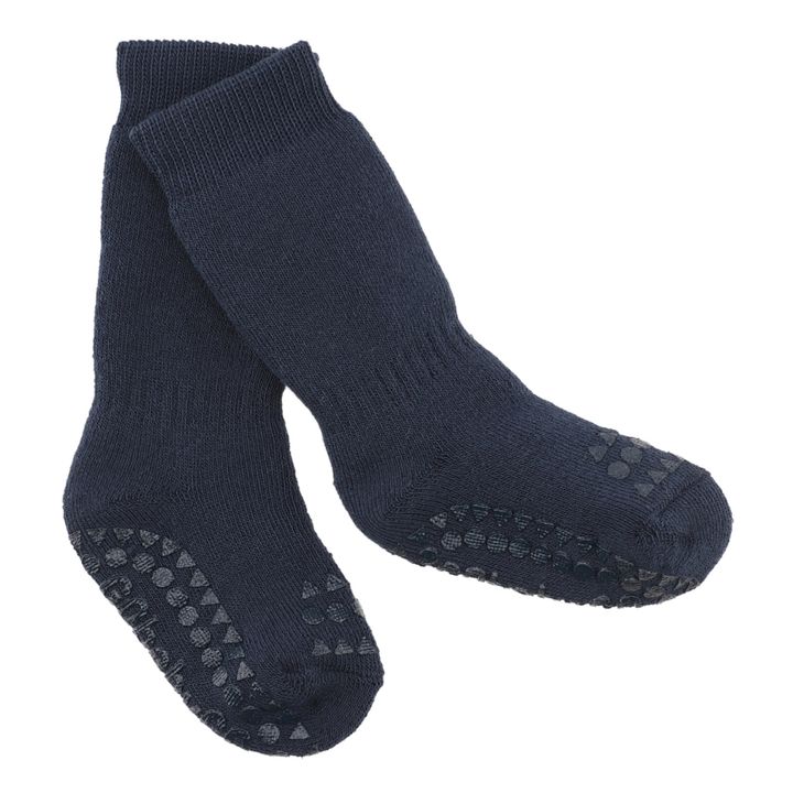Calcetines Antideslizantes Algodón | Azul Marino- Imagen del producto n°0