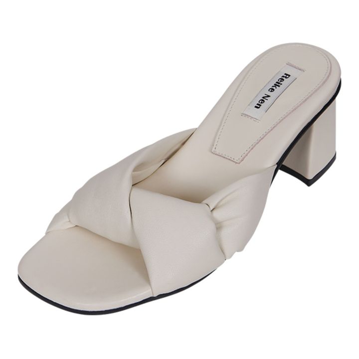 Padded Mules | Elfenbeinfarben- Produktbild Nr. 2