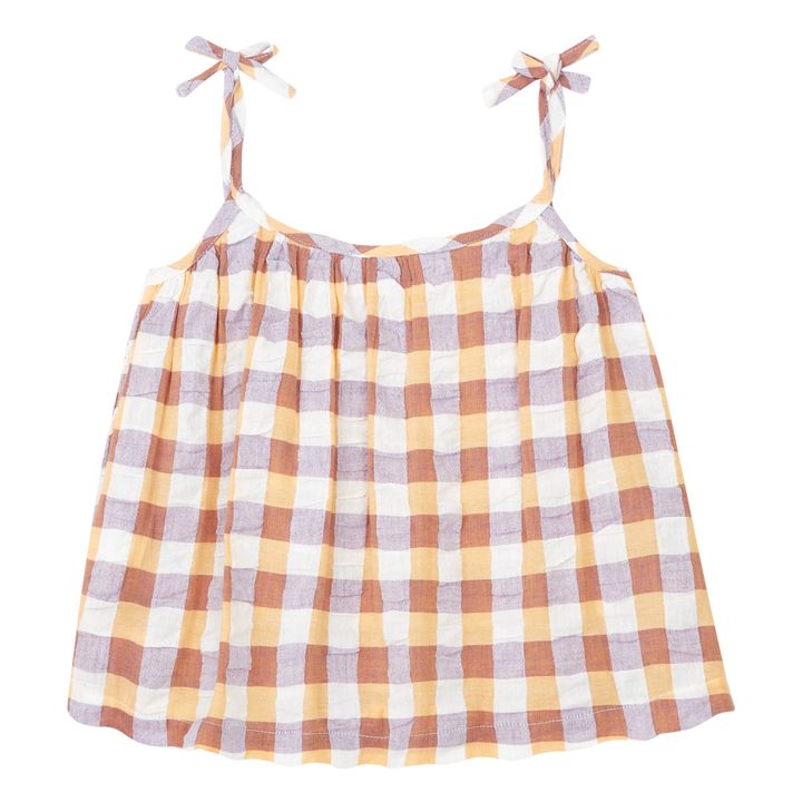 Blusa de algodón orgánico Debbie | Albaricoque- Imagen del producto n°2