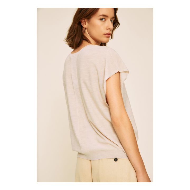 Twyla Extra Fine Merino Wool Sweater | Elfenbeinfarben- Produktbild Nr. 3