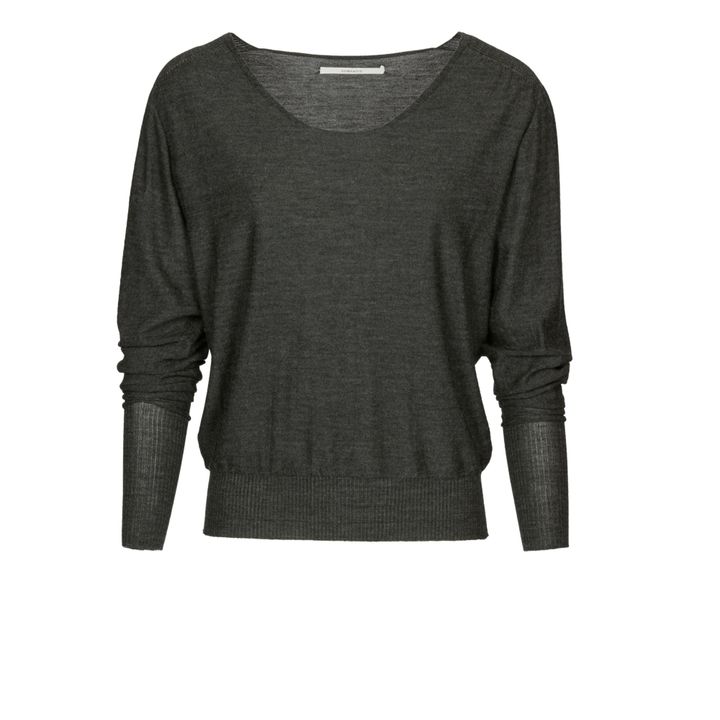 Tabis Extra Fine Merino Wool Sweater | Gris Oscuro- Imagen del producto n°0
