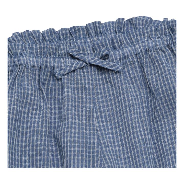 Pantalón sarouel a cuadros Ada | Azul- Imagen del producto n°3