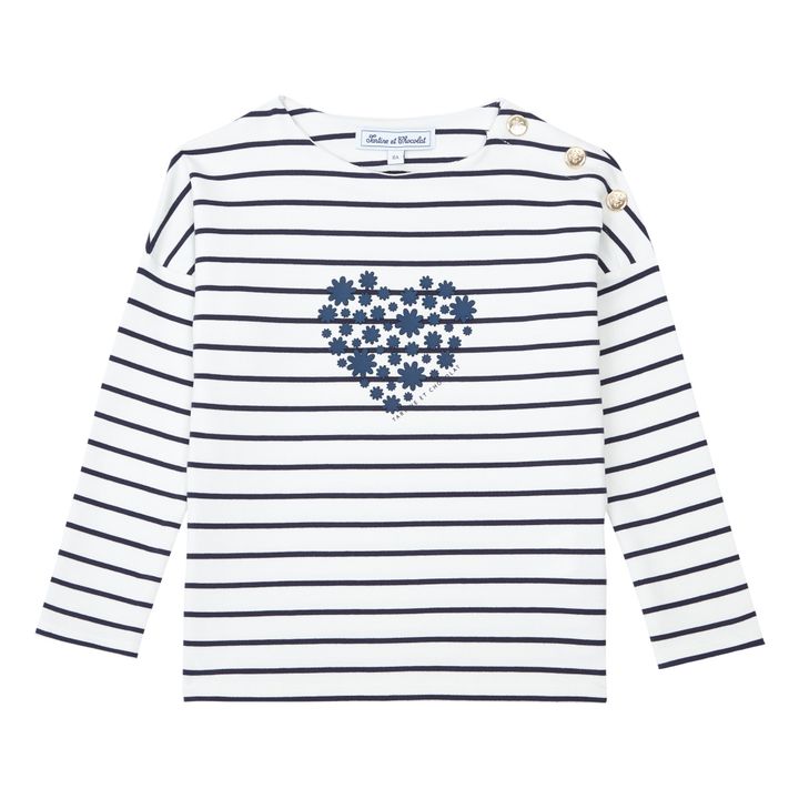 T-Shirt Rayé | Ecru- Image produit n°0
