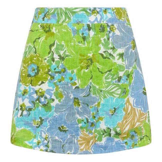 Sommas Floral Skort | Verde- Immagine del prodotto n°0