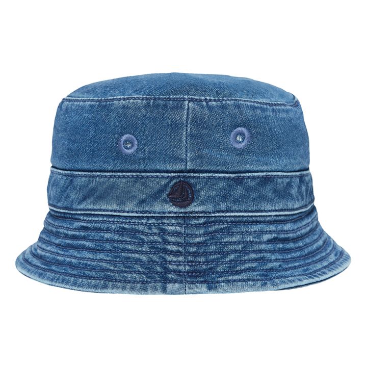 Gorro bob de sarga de algodón orgánico | Azul- Imagen del producto n°0