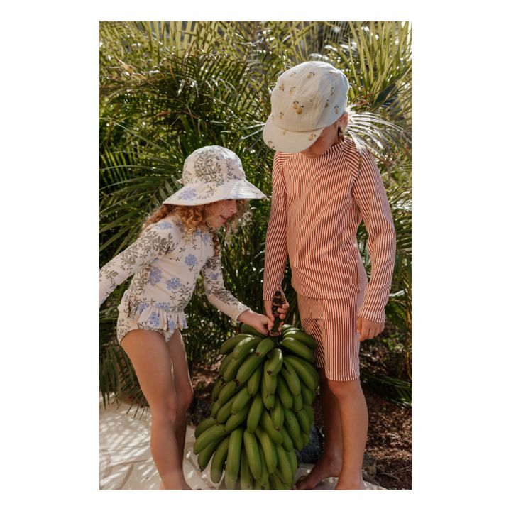 Anti-UV Striped Swim Trunks | Rostfarben- Produktbild Nr. 1
