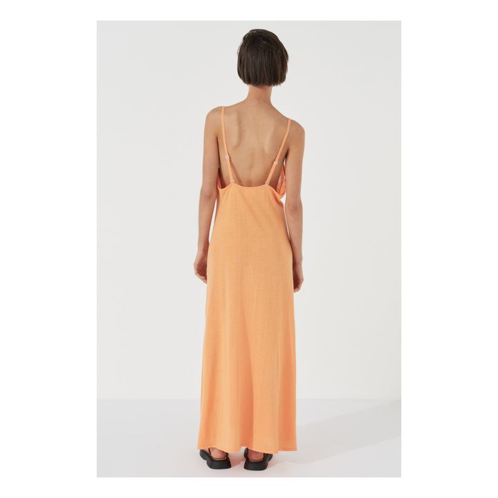 Vestido Rockmelon Ramio y algodón orgánico | Naranja- Imagen del producto n°4