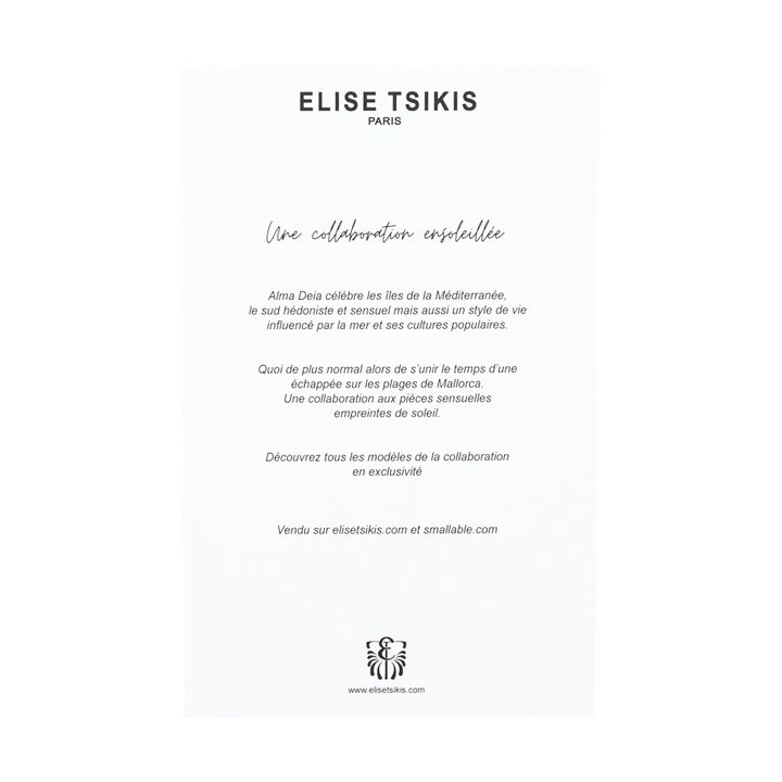Esclusiva Elise Tsikis x Alma Deia - Collana con charm Ferrera | Gold- Immagine del prodotto n°6