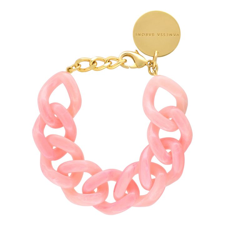 Flat Chain Neon Marble Bracelet | Rosa- Imagen del producto n°0