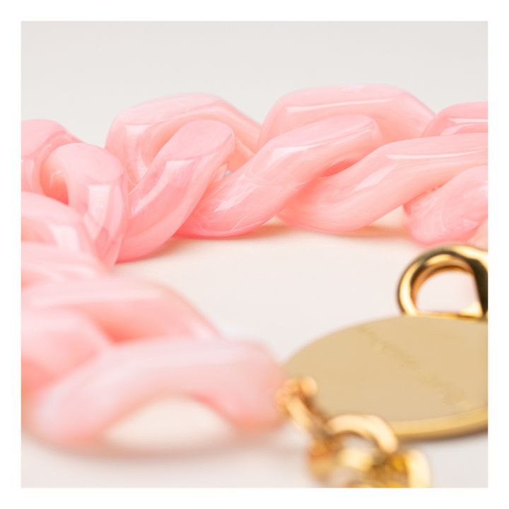 Flat Chain Neon Marble Bracelet | Rosa- Imagen del producto n°3