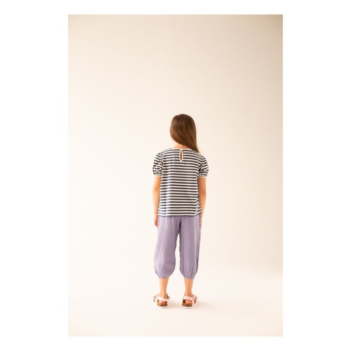 Orchid Cotton Gauze Pants | Lila- Imagen del producto n°2