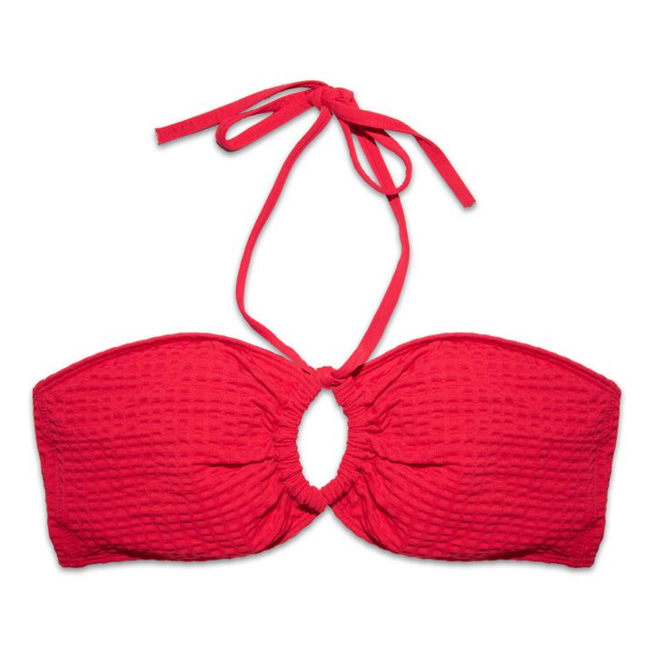 Miska Paris Bandeau Bikini Top Red Smallable