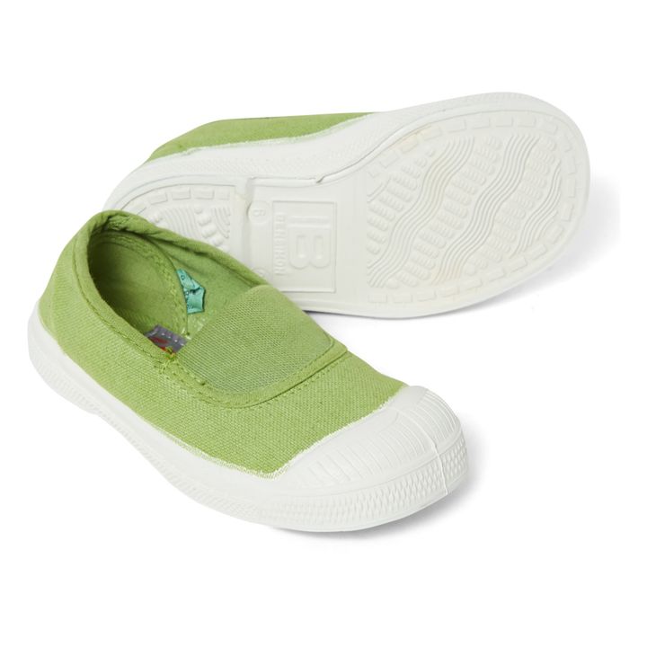 Vegan Elastic Sneakers | Grün- Produktbild Nr. 1