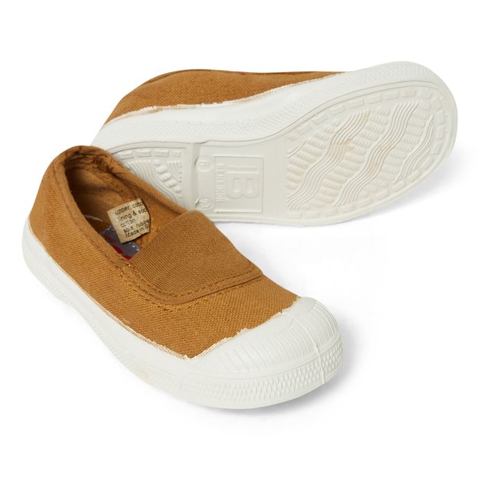 Vegan Elastic Sneakers | Camel- Immagine del prodotto n°1