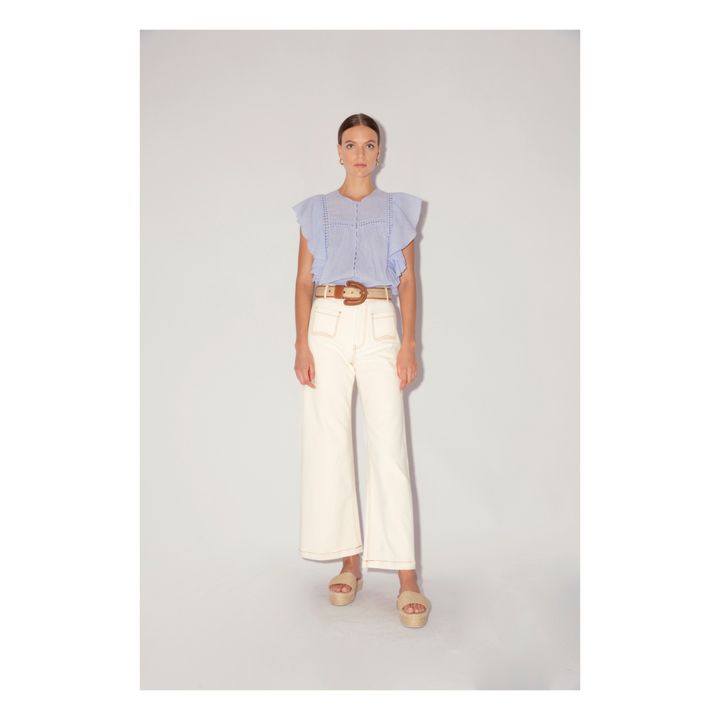 Blusa a rayas Dominika | Azul- Imagen del producto n°1