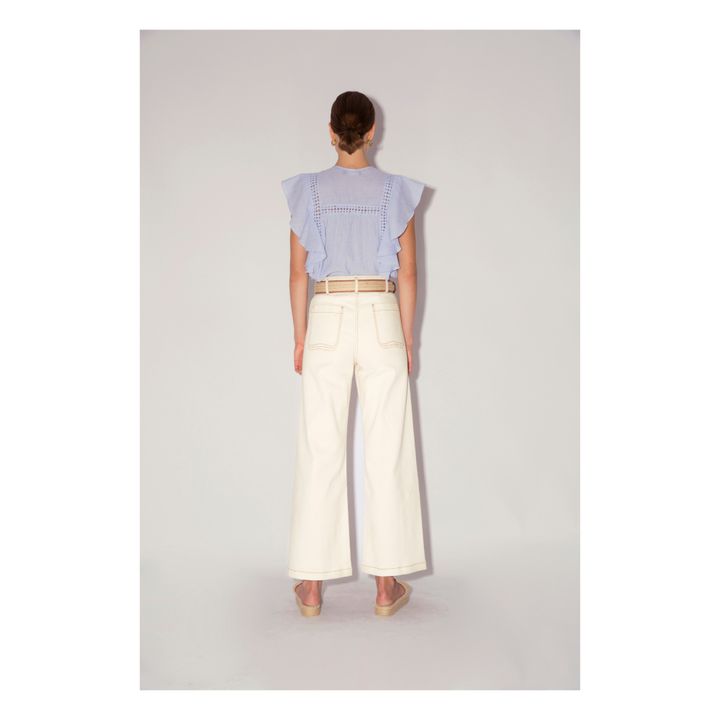 Blusa a rayas Dominika | Azul- Imagen del producto n°4