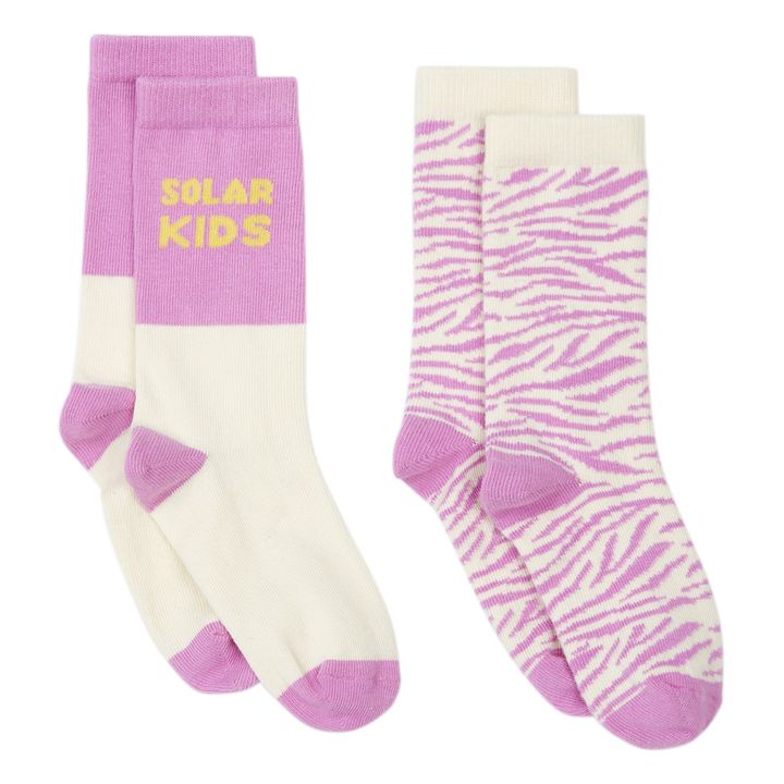 Zebra Solar Socks - Set of 2 Pairs | Grauweiß- Produktbild Nr. 0