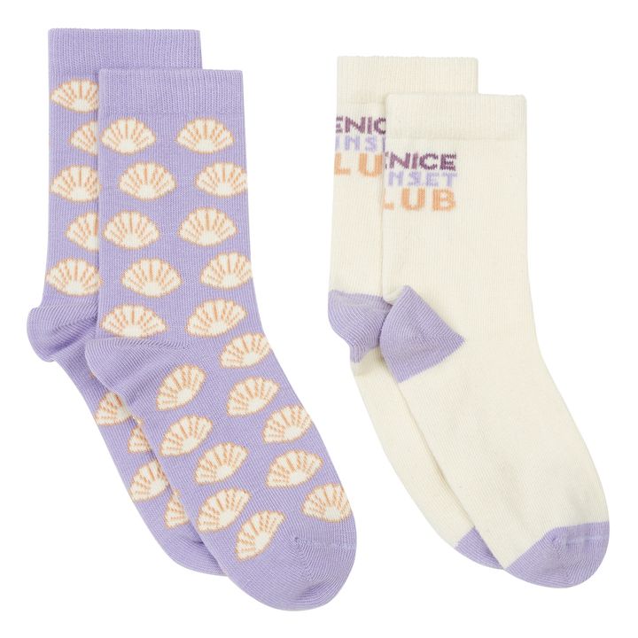 Shell Venice Socks - Set of 2 Pairs | Blanco Roto- Imagen del producto n°0