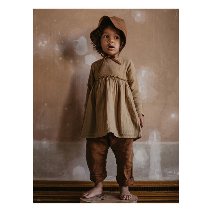 Beguin Old Fashion en Lin Bio | Marron- Image produit n°1