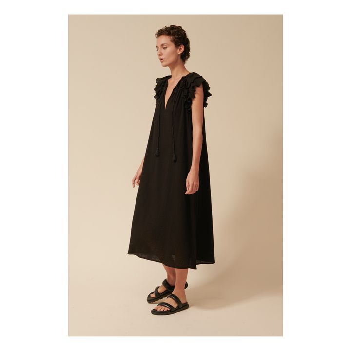 Kleid Jakarta Baumwollkrepp | Schwarz- Produktbild Nr. 1