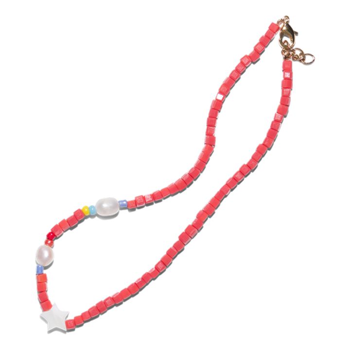 Hélène Star Necklace | Korallenfarben- Produktbild Nr. 1