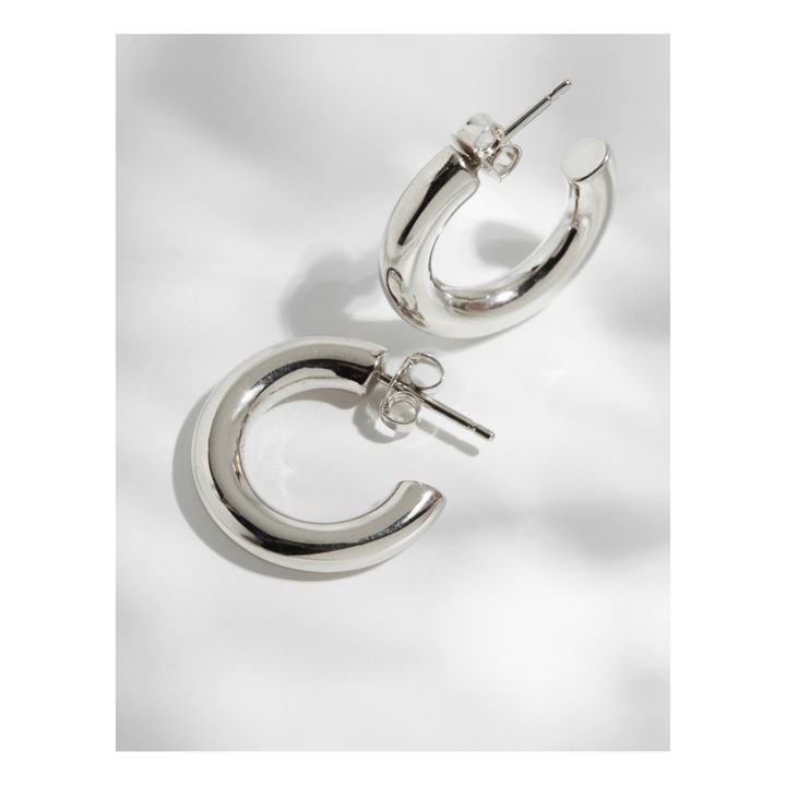 Charlotte Small Hoop Earrings | Silber- Produktbild Nr. 0