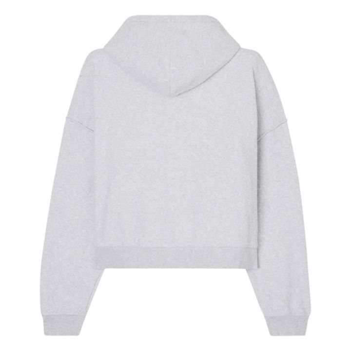 Bobypark Organic Cotton Zip-Up Sweater | Grigio chiné chiaro- Produktbild Nr. 6