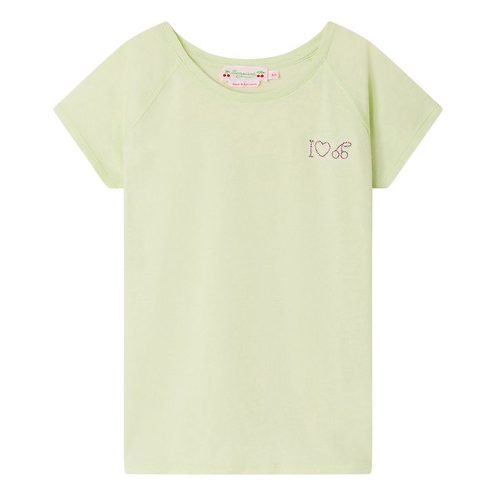 Asmae Embroidered T-Shirt | Wassergrün- Produktbild Nr. 0