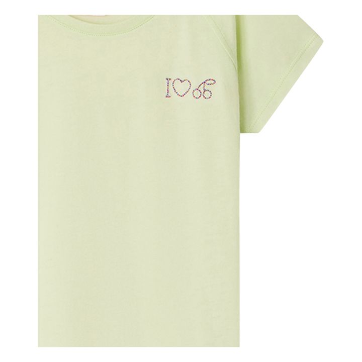 Asmae Embroidered T-Shirt | Wassergrün- Produktbild Nr. 1