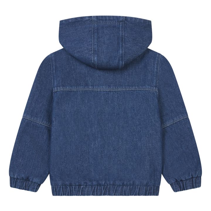 Stonewashed Denim Zip-Up Jacket | Blau- Produktbild Nr. 2