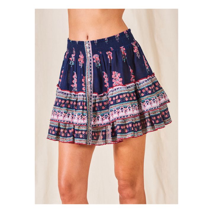 Flori Mini Skirt | Blu indaco- Immagine del prodotto n°3