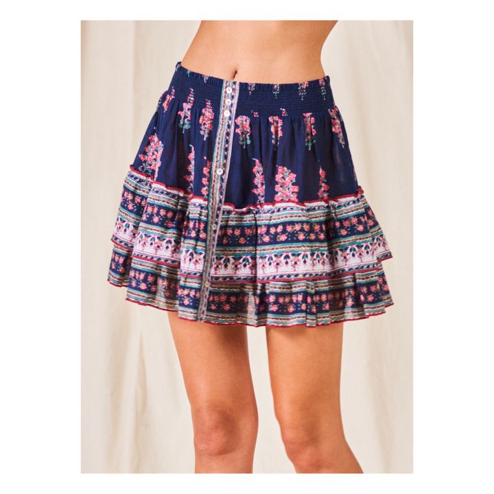 Flori Mini Skirt | Blu indaco- Immagine del prodotto n°4