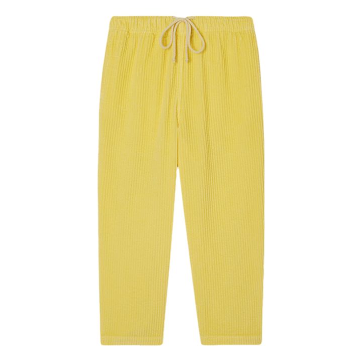 Pantalon Uni Coton Bio | Jaune- Image produit n°0