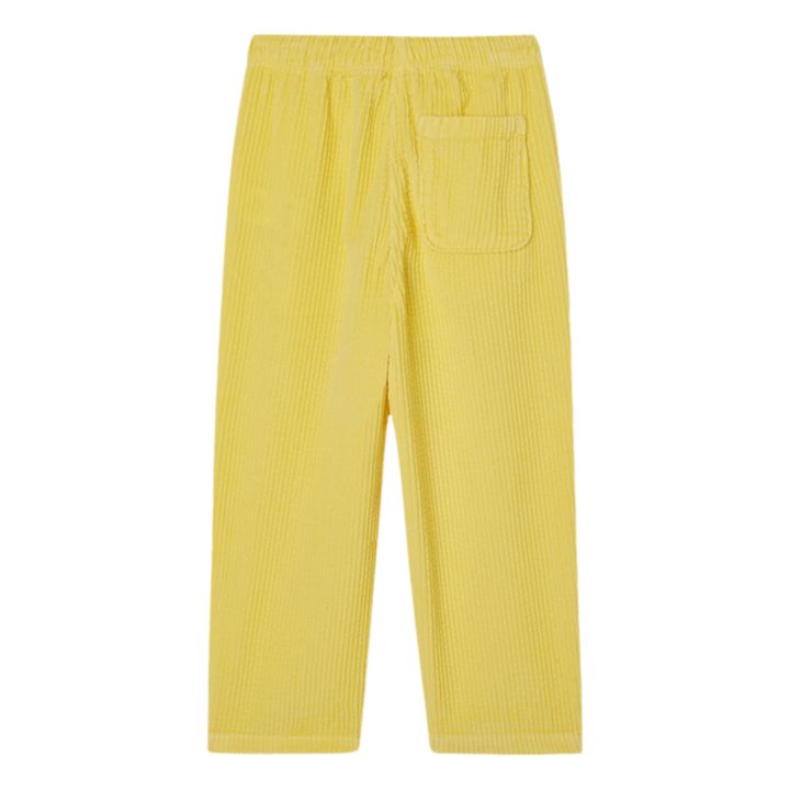 Pantalon Uni Coton Bio | Jaune- Image produit n°2