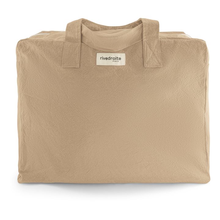 Elzevir Recycled Cotton Overnight Bag | Beige Nude- Imagen del producto n°0