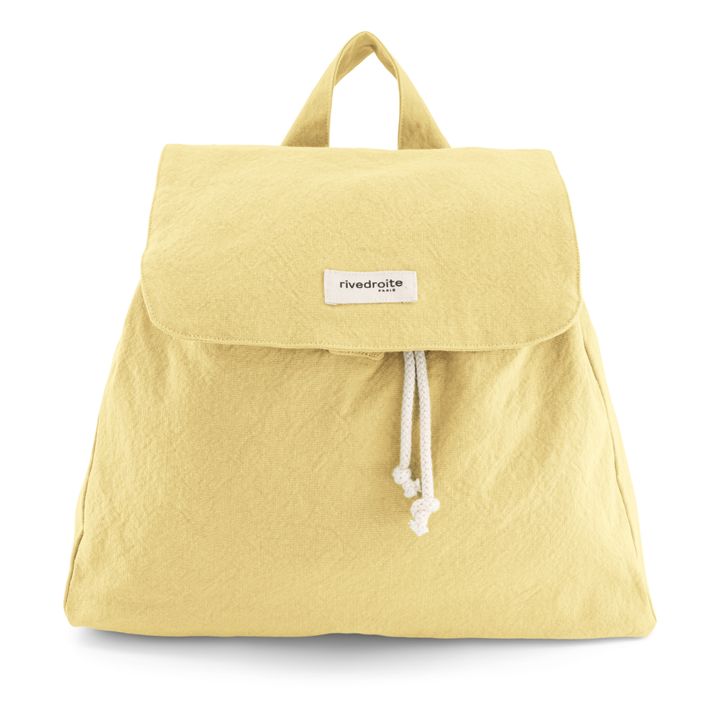 Georges Recycled Cotton Backpack | Giallo chiaro- Immagine del prodotto n°0