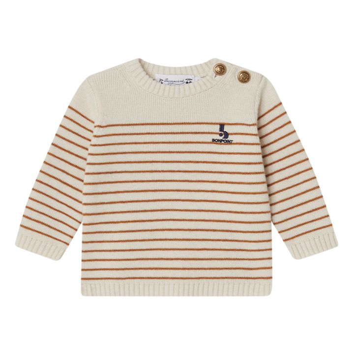 Aleksi Striped Sweater | Seidenfarben- Produktbild Nr. 0