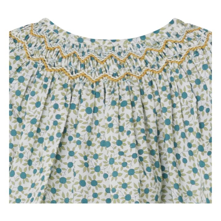 Bluse Liberty gesmokt Griotte | Grün- Produktbild Nr. 1