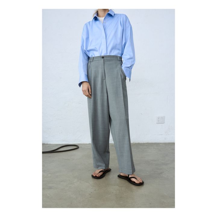 New Age Tailored Wool Pants | Grigio- Immagine del prodotto n°2