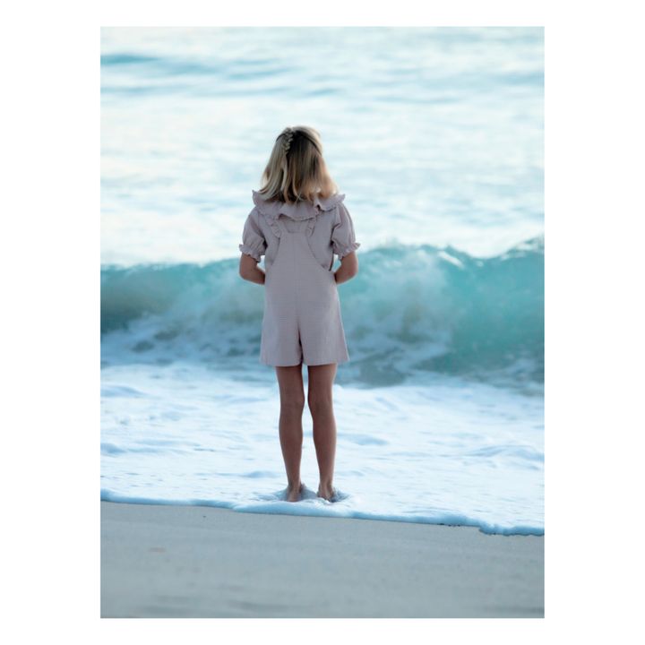 Anael Checked Blouse with Recycled Materials | Rosa Palo- Imagen del producto n°2