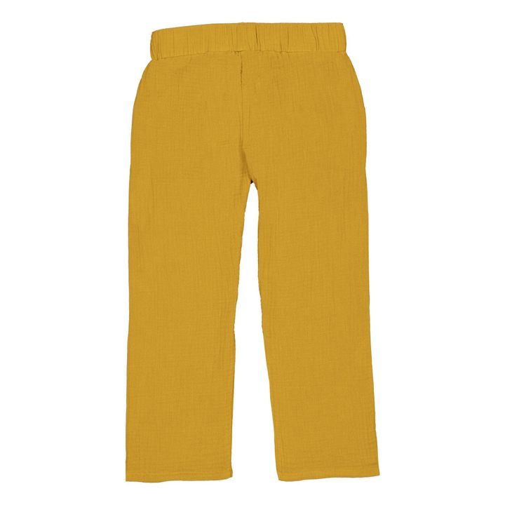 Paul Organic Cotton Pants | Amarillo Mostaza- Imagen del producto n°4