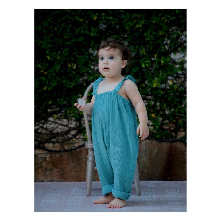 Morgane Organic Cotton Jumpsuit | Graublau- Produktbild Nr. 1