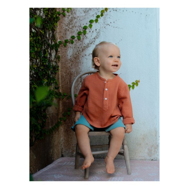 Kurta Coton Bio Loris | Rouille- Image produit n°5