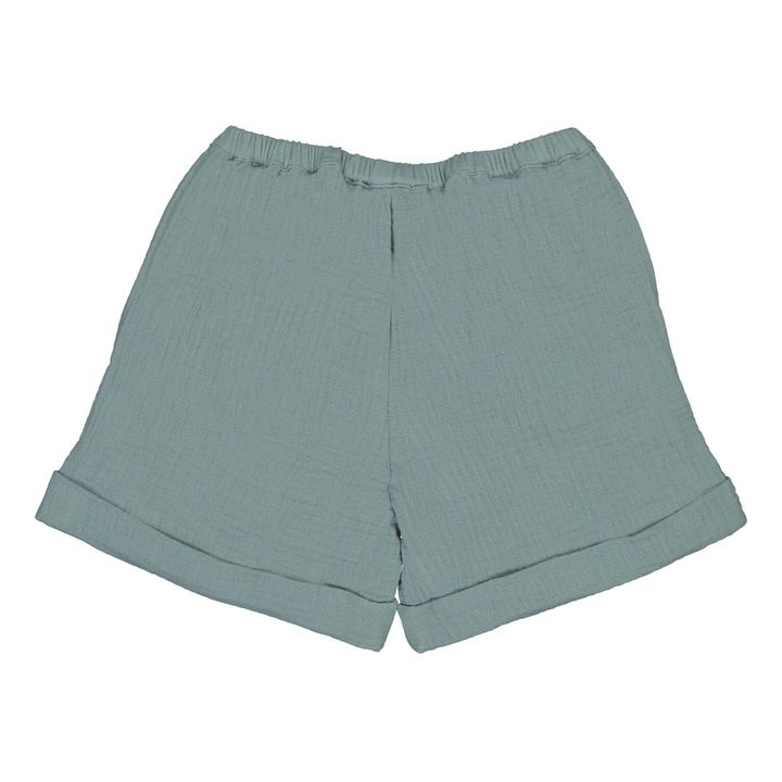 Alain Organic Cotton Shorts | Blu- Immagine del prodotto n°3
