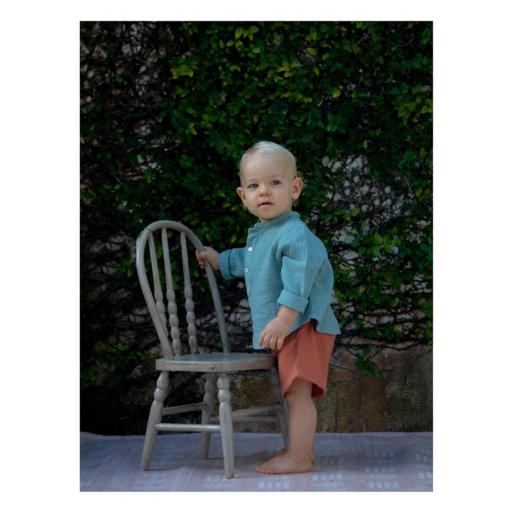 Short Coton Bio Alain | Rouille- Image produit n°3