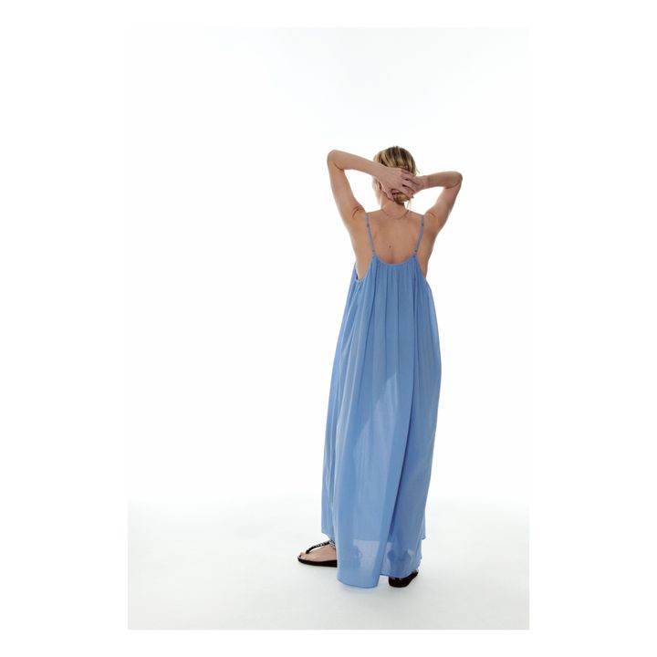 Apricot Organic Cotton Dress | Azul Cielo- Imagen del producto n°2