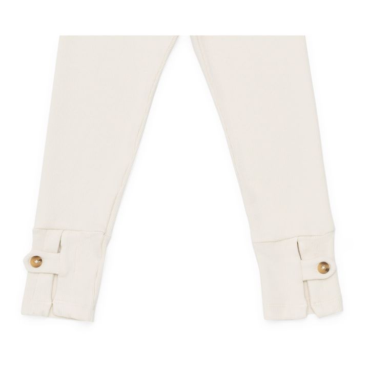 Legging Coton Bio Hinter | Ecru- Image produit n°3