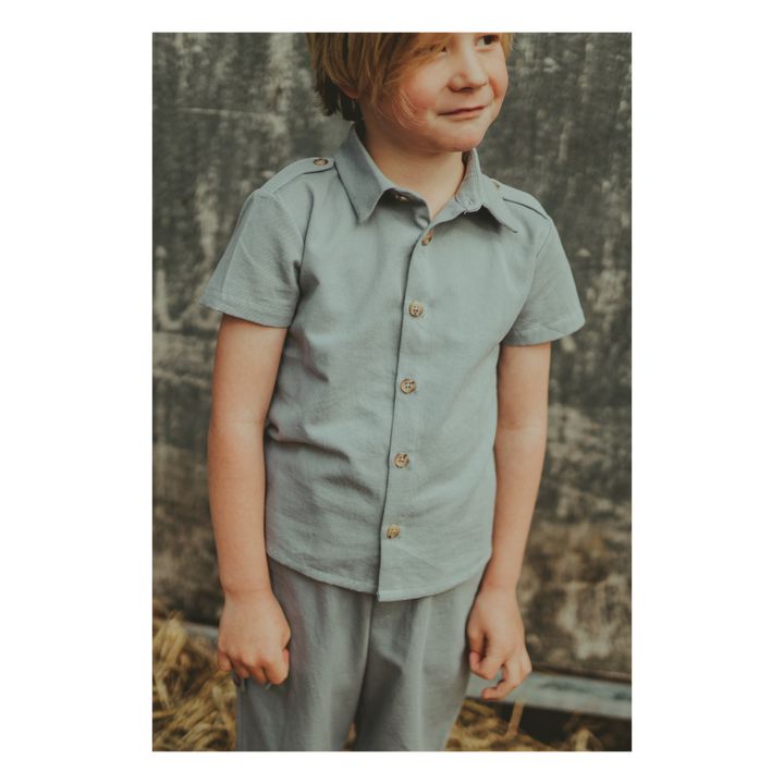 Moers Organic Cotton Shirt | Graublau- Produktbild Nr. 1